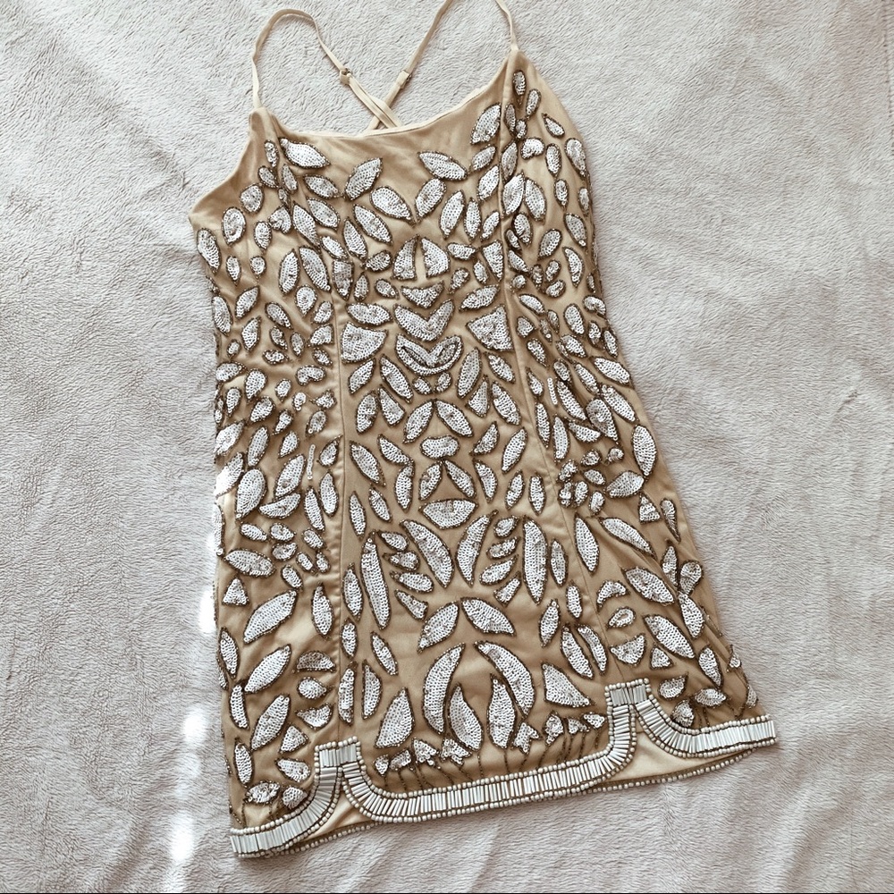 ❌SOLD❌NWT NBD Madeline Beaded Sequin Mini Dress - Picture 5 of 8